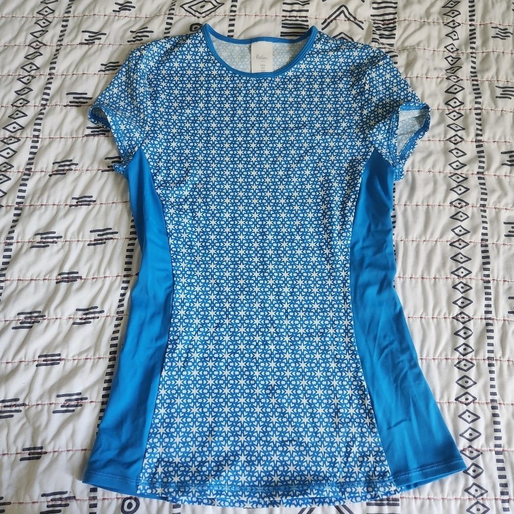 Boden Blue Printed Short Sleeve Rash Guard 6